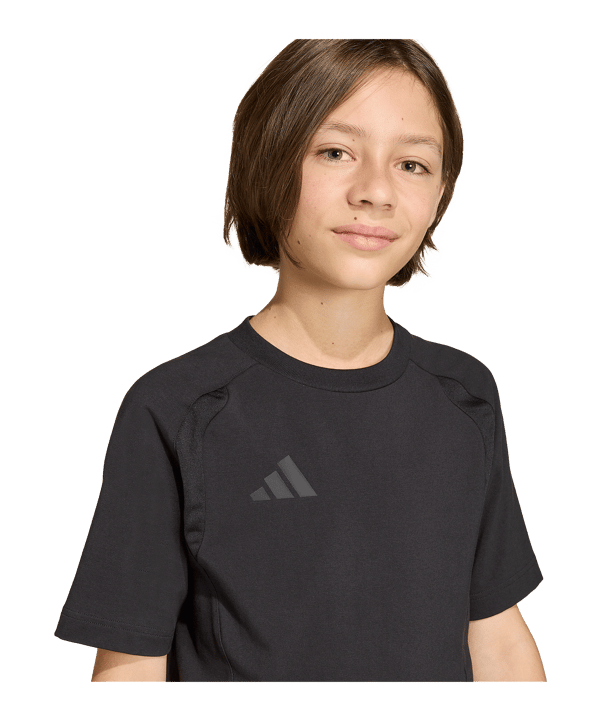 adidas Tiro Travel T-Shirt Kids Schwarz - schwarz