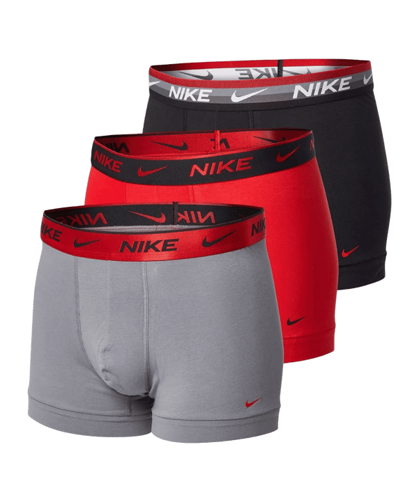 Nike Cotton Trunk 3 Pairs Boxershort Schwarz F1l9 - schwarz