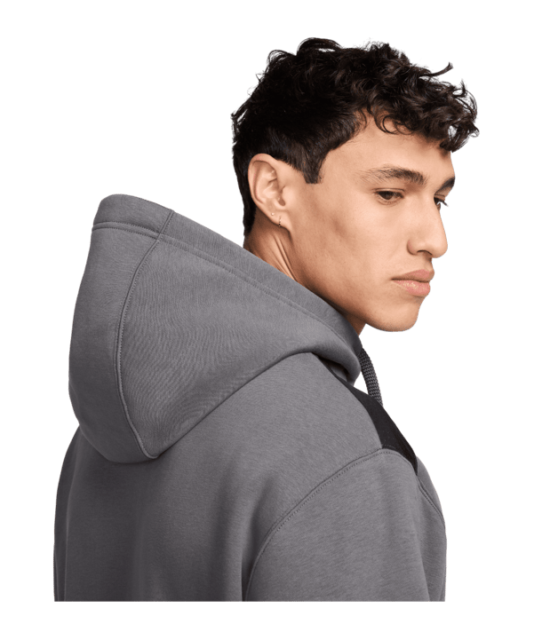 Nike Fleece Kapuzenjacke Grau F068 - grau