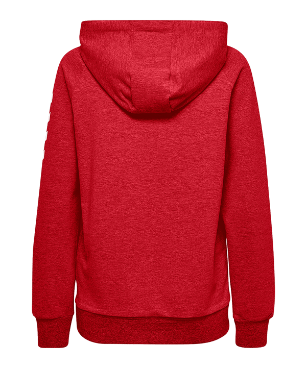Hummel Cotton Kapuzenjacke Damen Rot F3062 - rot