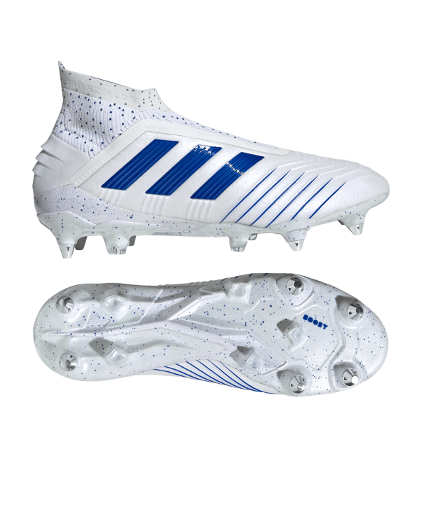 adidas Predator Virtuso 19+ SG Weiss Blau - weiss