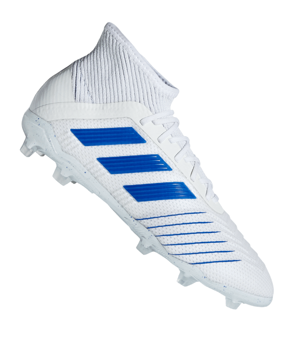 adidas Predator Virtuso 19.1 FG J Kids Weiss Blau - weiss