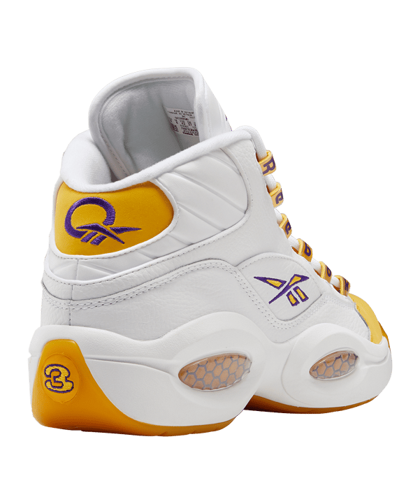 Reebok Question MID Weiss Gelb - weiss