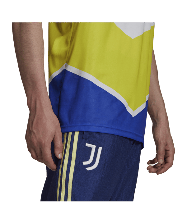 adidas Juventus Turin Trikot UCL 2021/2022 Gelb Blau - gelb