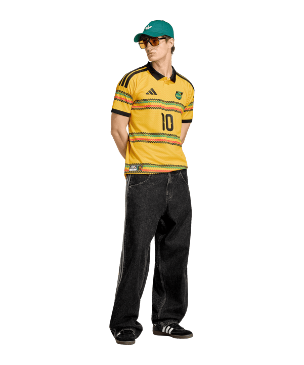 adidas JFF Jamaika Marley 10 Trikot Home WM 2026 Gelb - gelb