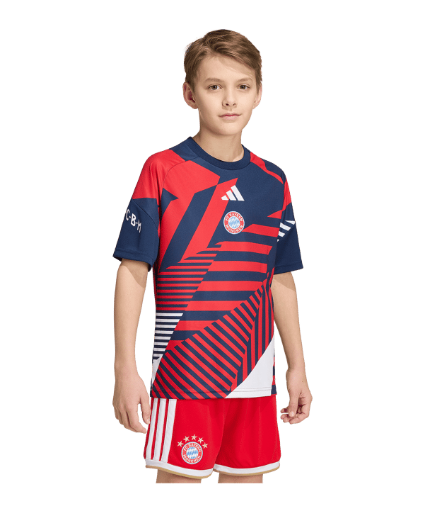 adidas FC Bayern München Pre Match Trikot 2026/2027 Kids Blau - blau