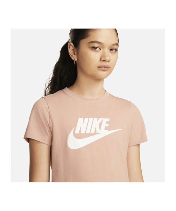 Nike Essential T-Shirt Damen Rosa Weiss F609 - rosa