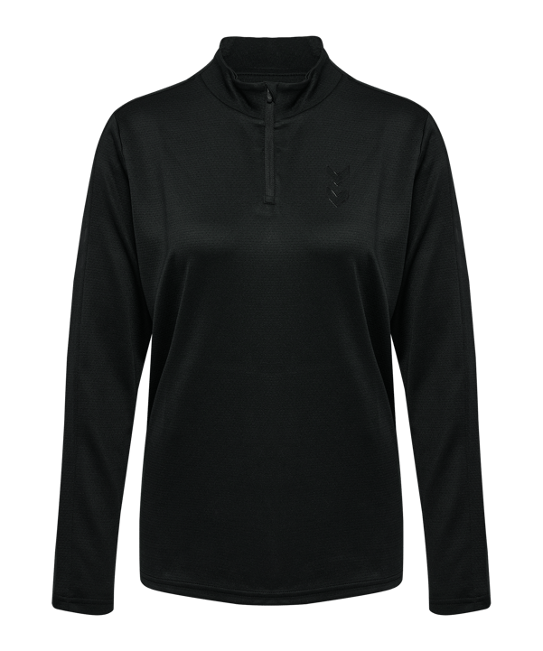 Hummel Active Pl Half Zip Sweatshirt Damen Schwarz F2001 - schwarz