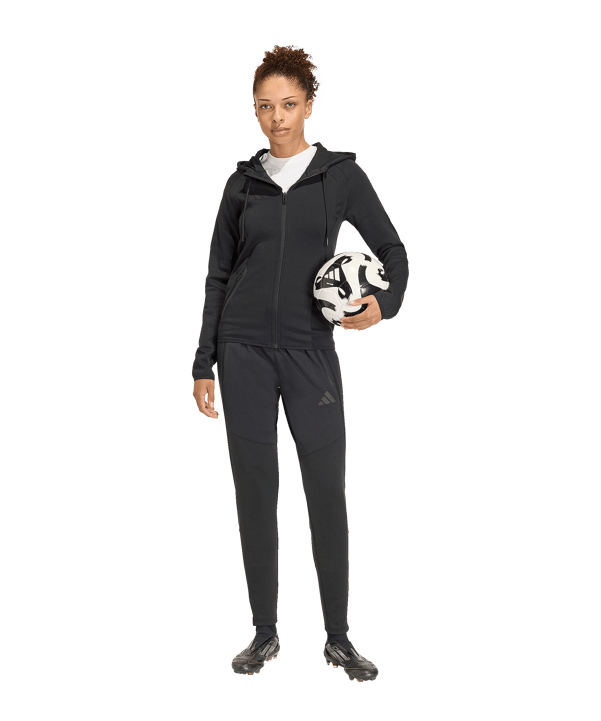 adidas Tiro Travel Hoody Damen Schwarz - schwarz