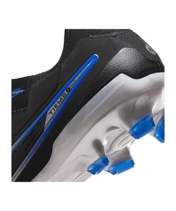 Nike Tiempo Legend X Pro FG Shadow Schwarz Silber Blau F040 - schwarz