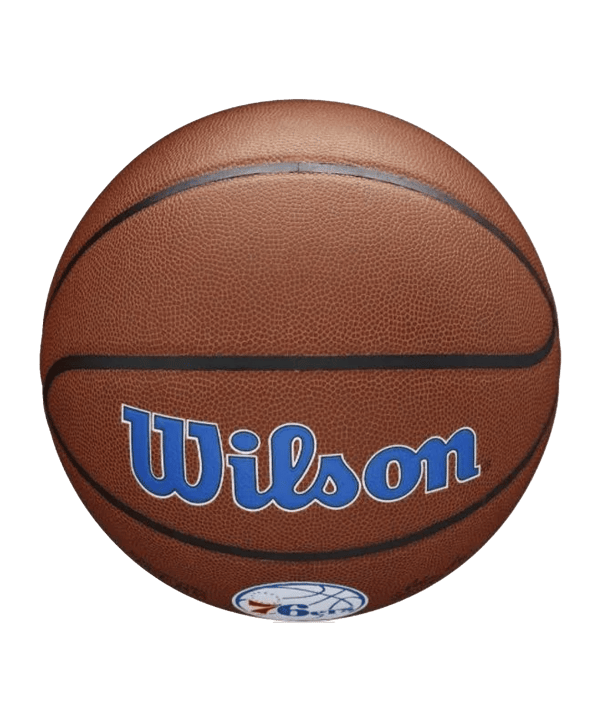 Wilson NBA Philadelphia 76ers Basketball Indoorball Gold - braun