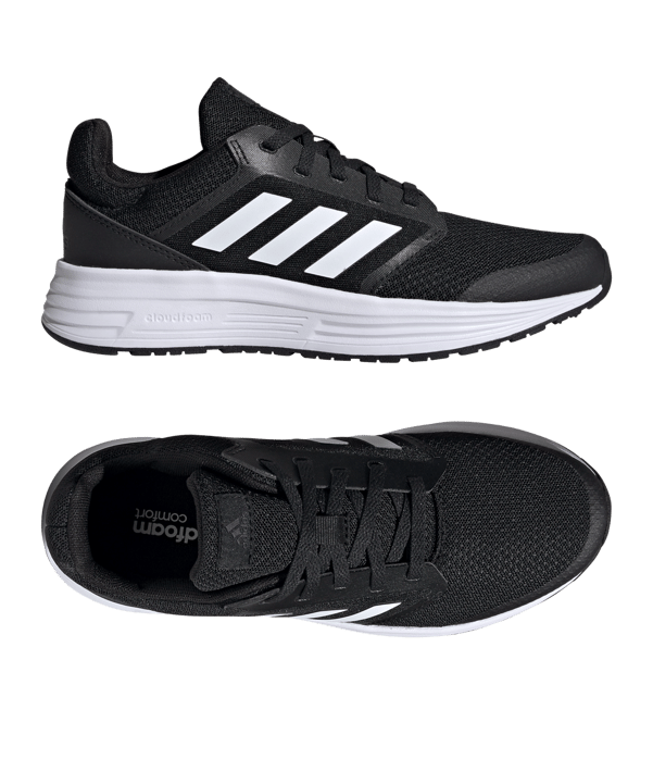 adidas Galaxy 5 Running Schwarz Weiss Grau - schwarz