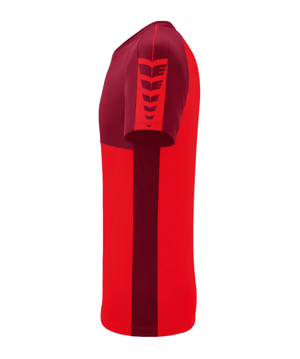 Erima Six Wings T-Shirt Kids Rot Dunkelrot - rot