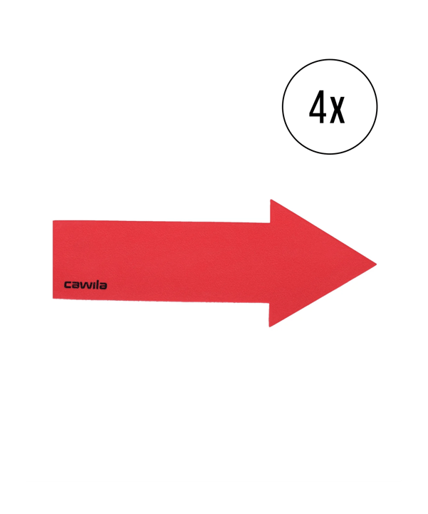 Cawila Marker-System Pfeil 36 x 9cm 4er Set Rot - rot