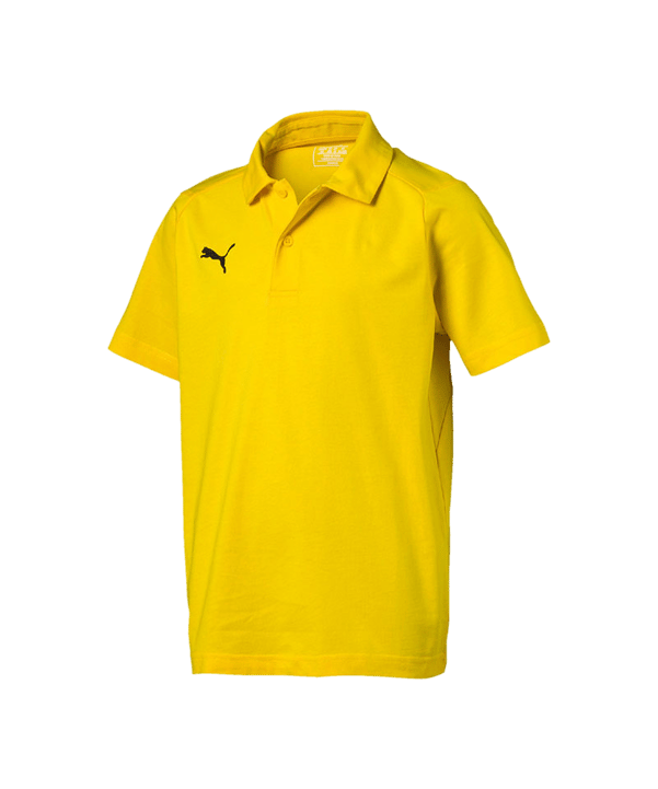 PUMA LIGA Casuals Poloshirt Kids Gelb Weiss F07 - gelb