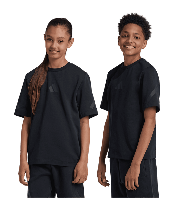 adidas T-Shirt Kids Schwarz - schwarz