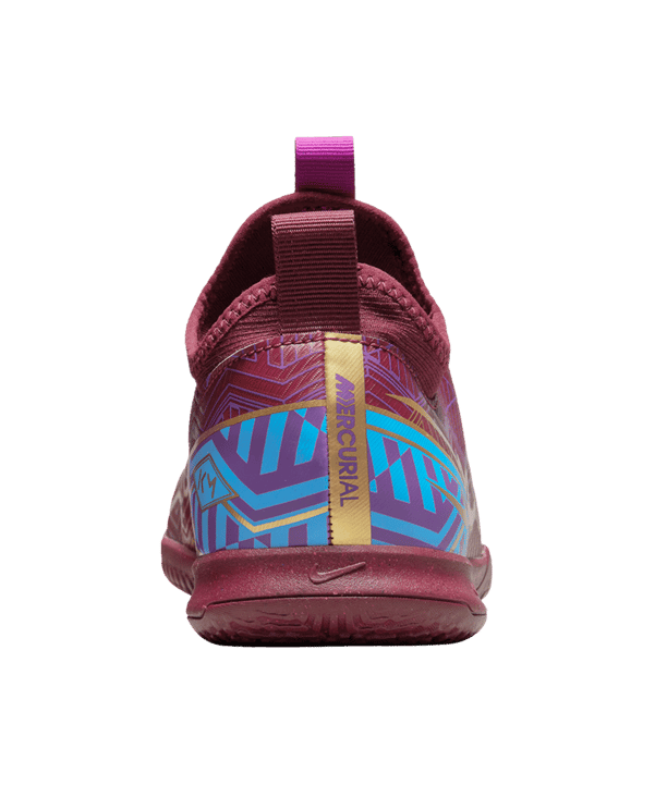 Nike Jr Zoom Vapor XV Academy IC Halle Kids Mbappe Mode 2.0 Rot Gold F694 - rot