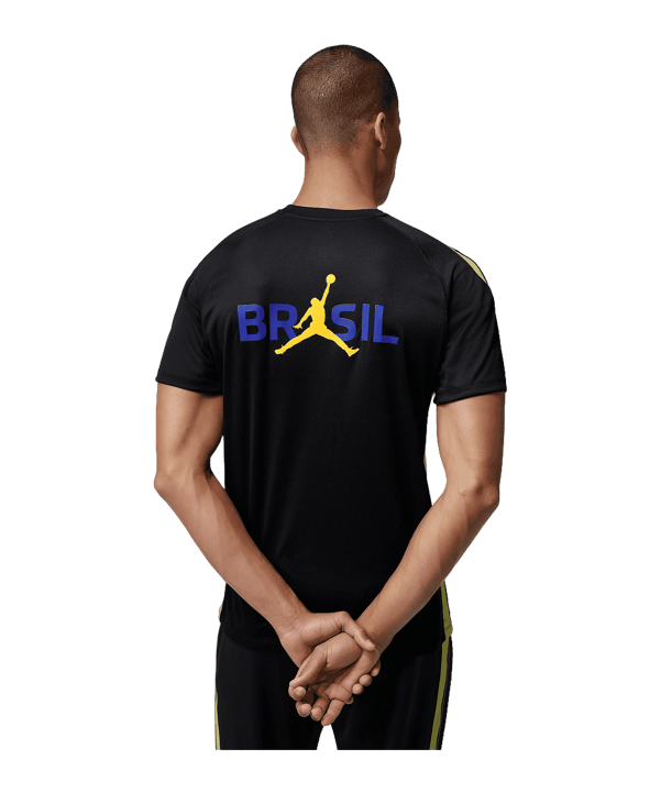Nike CBF Brasilien Strike Trainingsshirt Schwarz F010 - schwarz