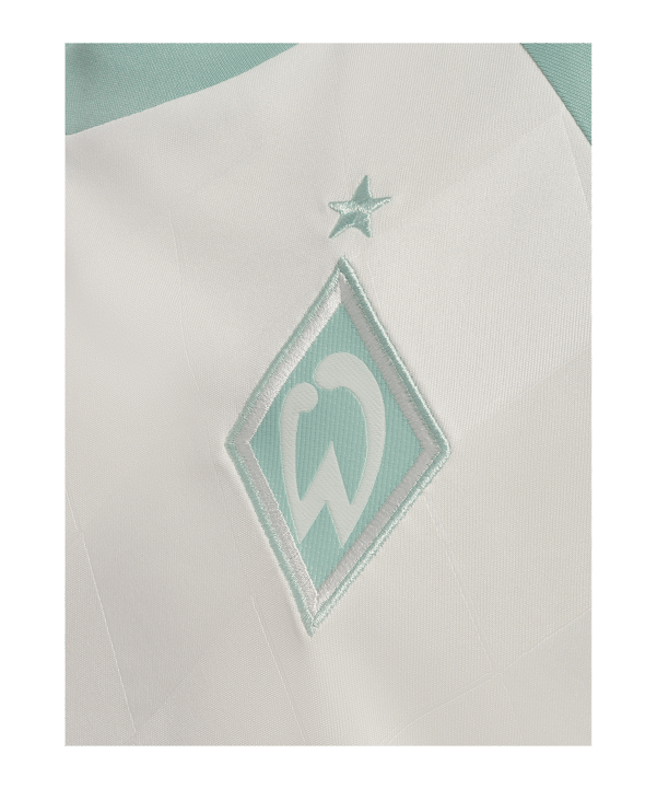 Hummel SV Werder Bremen Trikot Away 2024/2025 Kids Weiss Grün F9335 - weiss