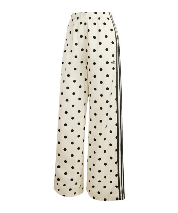 adidas Originals Satin Polka Dots Wide Leg Manguera Donna Bianco - bianco