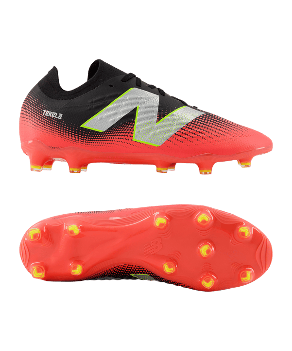 New Balance Tekela Magia Low Laced V4+ FG Flash Point Schwarz FR45 - schwarz