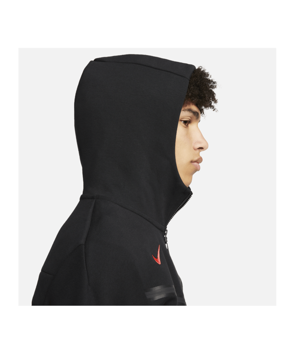 Nike FC Liverpool Tech Fleece Hoody Schwarz F010 - schwarz