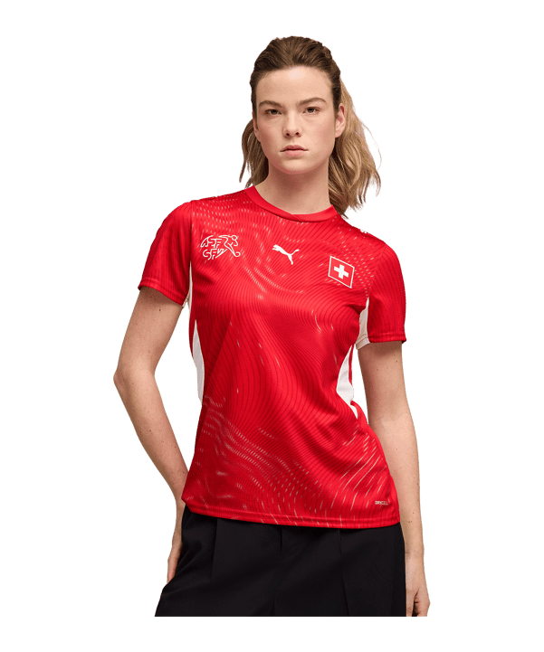 PUMA SFV Suisse Replica Maillot Home CM 2026 Femmes Rouge C01 - rouge