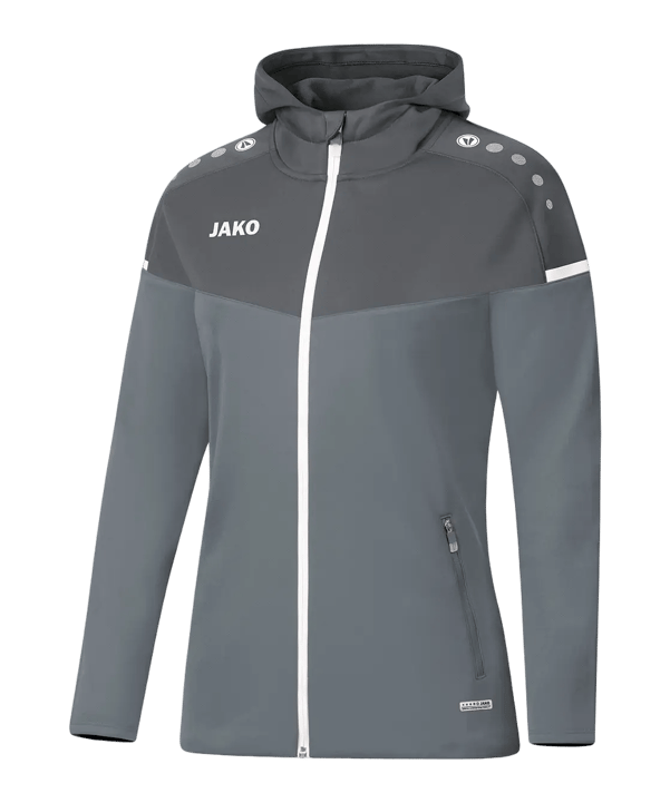 JAKO Champ 2.0 Giacca con cappuccio Donna Grigio C040 - grigio