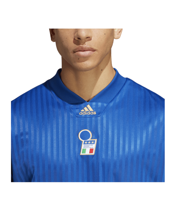 adidas Italien Icon Trikot Blau - blau