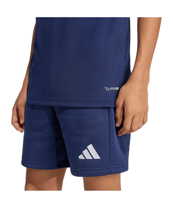 adidas Entrada 26 Polo Kids Dunkelblau - weiss