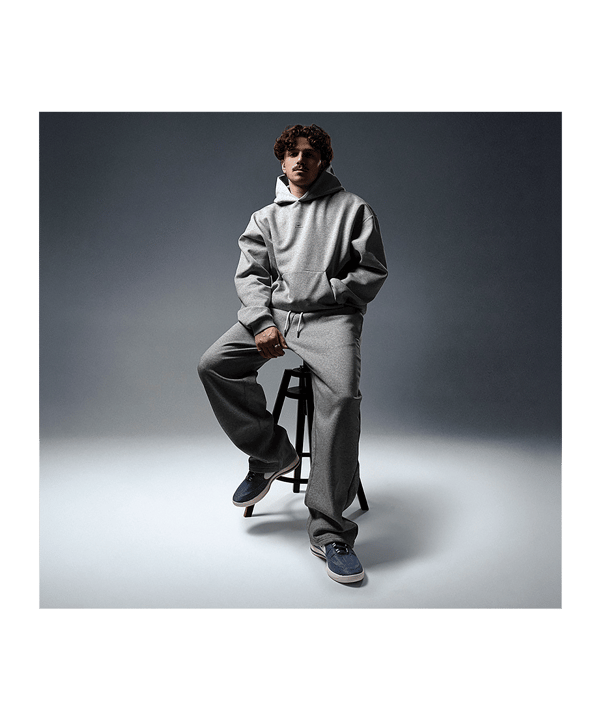 Nike Secondary Brushed Hoody Grau F063 - grau