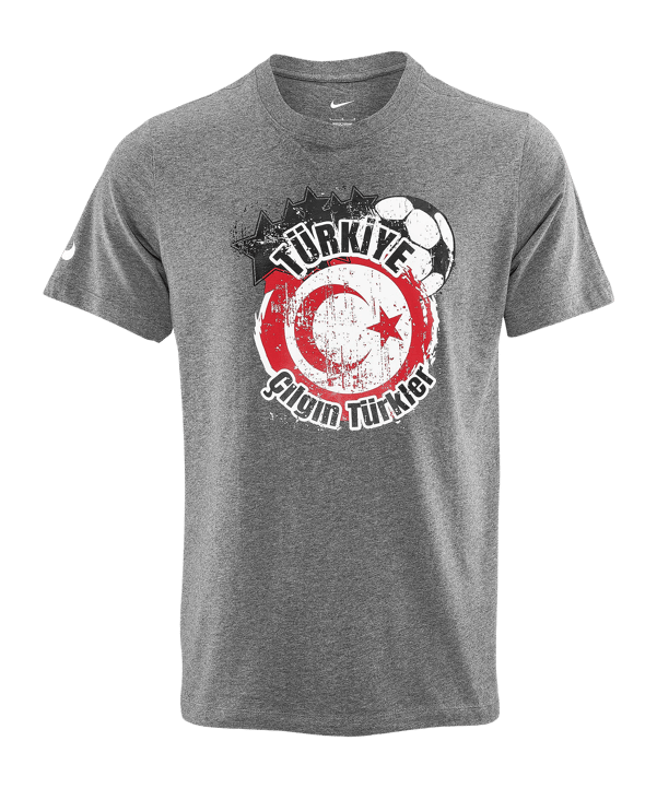 Nike TFF Türkei T-Shirt Grau - grau