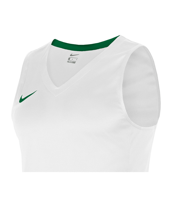 Nike Team Basketball Stock Trikot Weiss Grün F104 - weiss