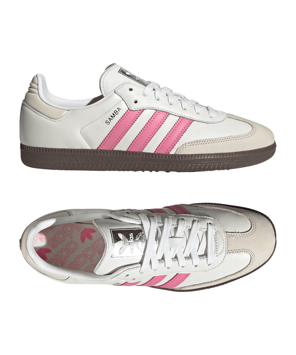 adidas Originals Samba OG Damen Weiss Pink - weiss