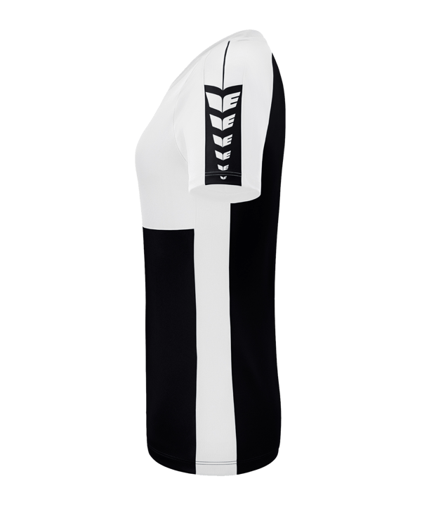 Erima Six Wings T-Shirt Damen Schwarz Weiss - schwarz