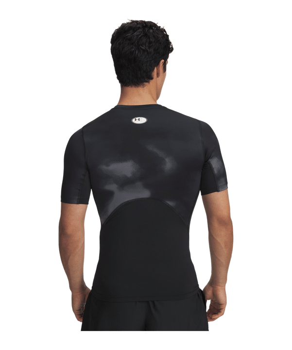 Under Armour HG Printed T-Shirt Schwarz F003 - schwarz