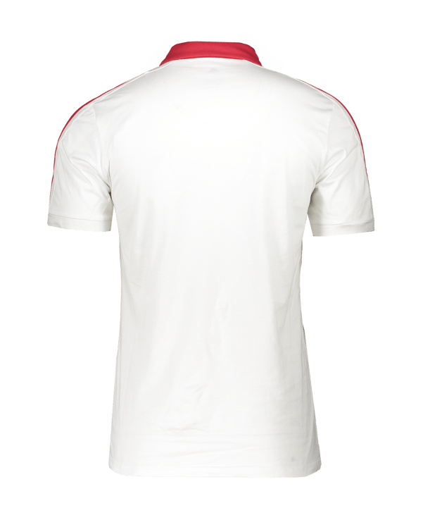 adidas MT 18 Custom Poloshirt Weiss Rot - weiss