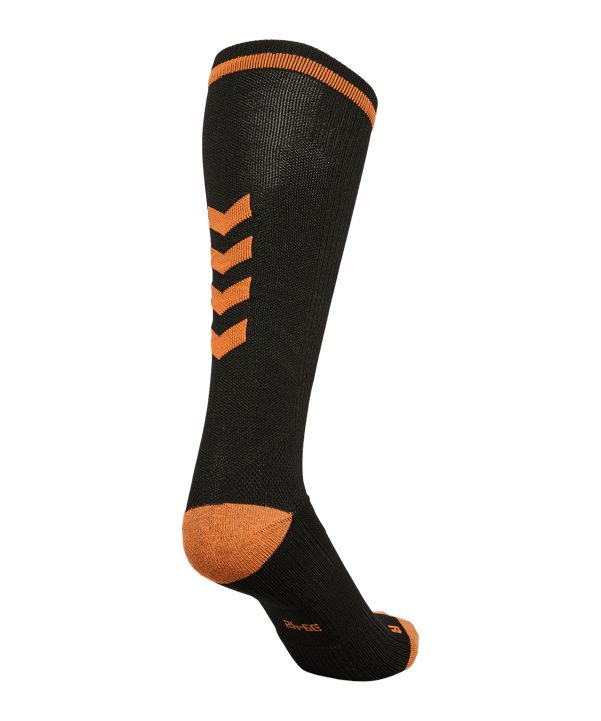 Hummel Elite High Socken Schwarz Orange F2461 - schwarz