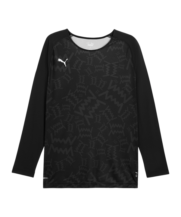 PUMA Teamjaws Graphic Ls Shooting Hemd Schwarz F01 - schwarz