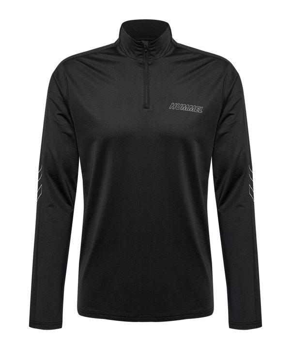 Hummel hmlTE STRENGTH HalfZip Sweatshirt Schwarz F2001 - schwarz