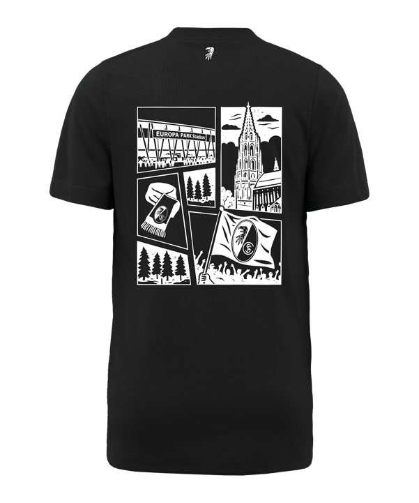 Nike SC Freiburg Swoosh T-shirt Kids Zwart K010 - zwart