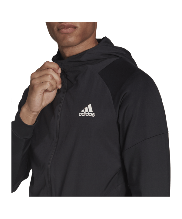 adidas Training Kapuzenjacke Schwarz - schwarz
