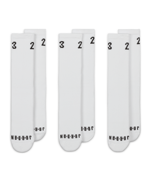 Jordan Essential Crew 3er Pack Socken Weiss F100 - weiss