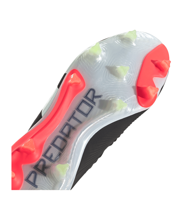adidas Predator Elite FG Solar Energy Schwarz Weiss Rot - schwarz