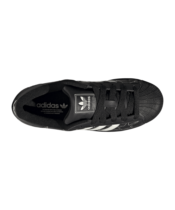 adidas Originals Superstar II Damen Schwarz - schwarz