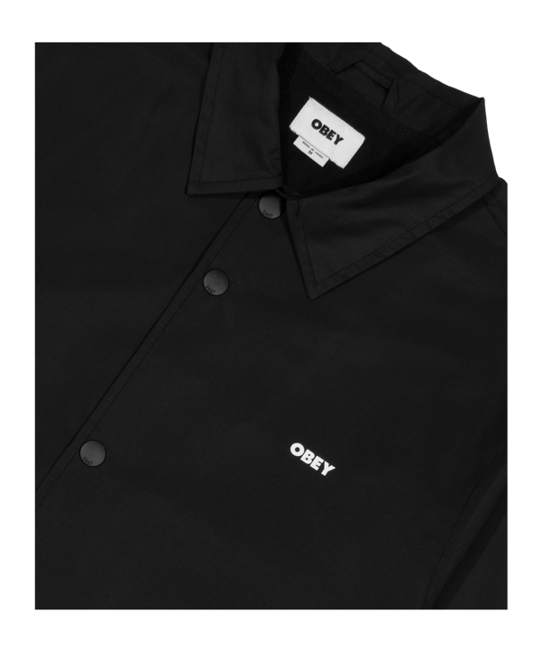 Obey Icon Coach Jacke Schwarz - schwarz
