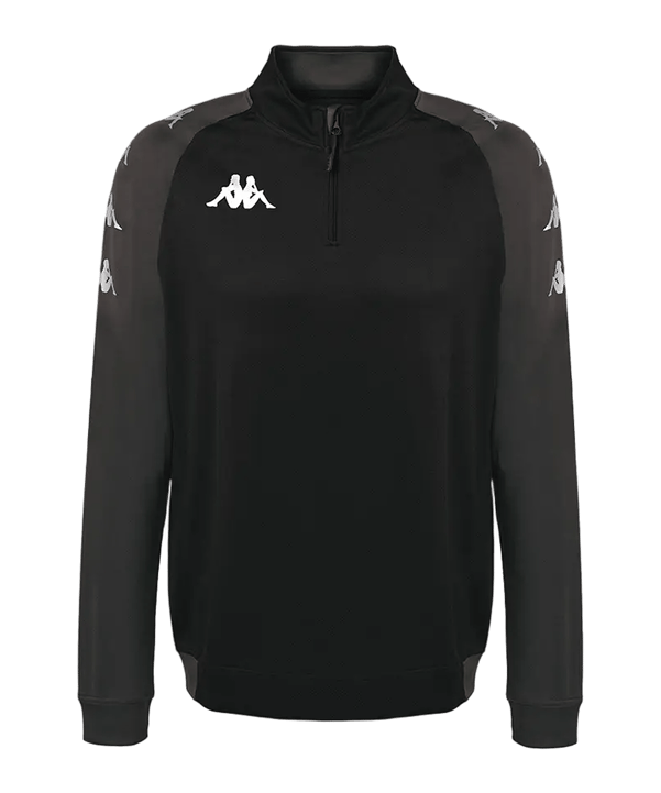 Kappa Trieste 1/4 Zip Felpa Nero - nero
