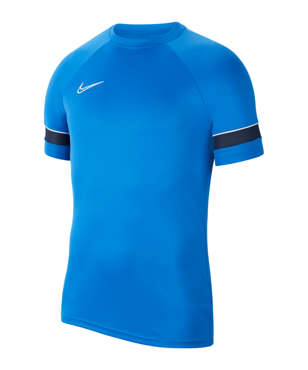 Nike Academy 21 T-Shirt Blau Weiss F463 - blau