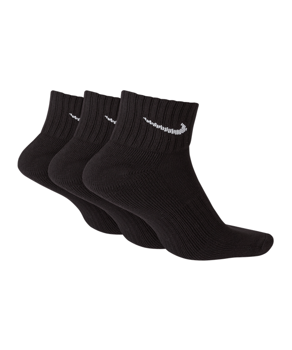 Nike Cushion Quarter Training Socken 3er Pack F001 - schwarz