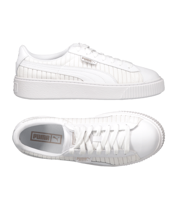 PUMA Basket Platform EP Sneaker Damen Weiss  F01 - weiss